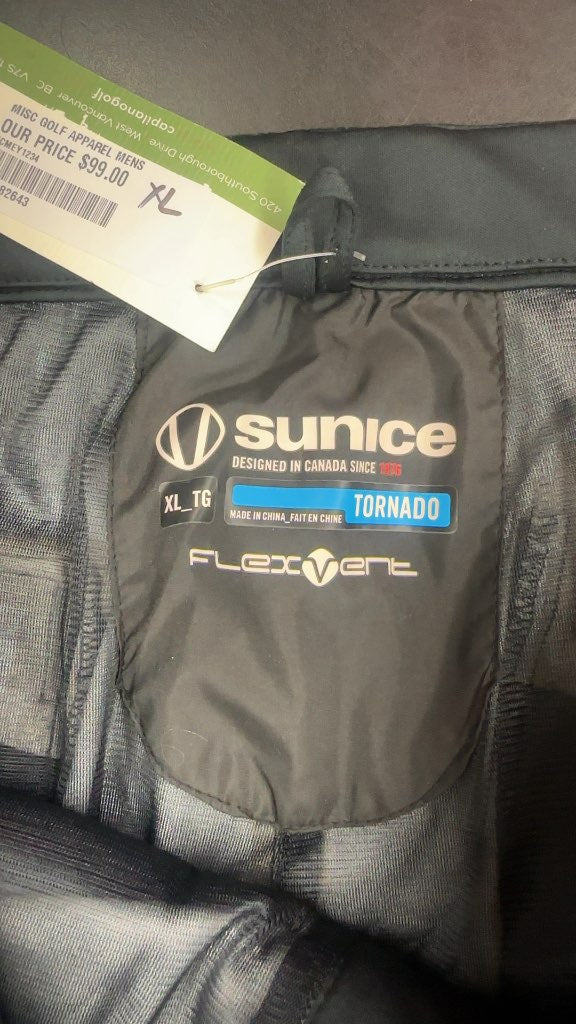 Sunice Golf Rain Pants Tornado Flexvent Good Condition XL-New