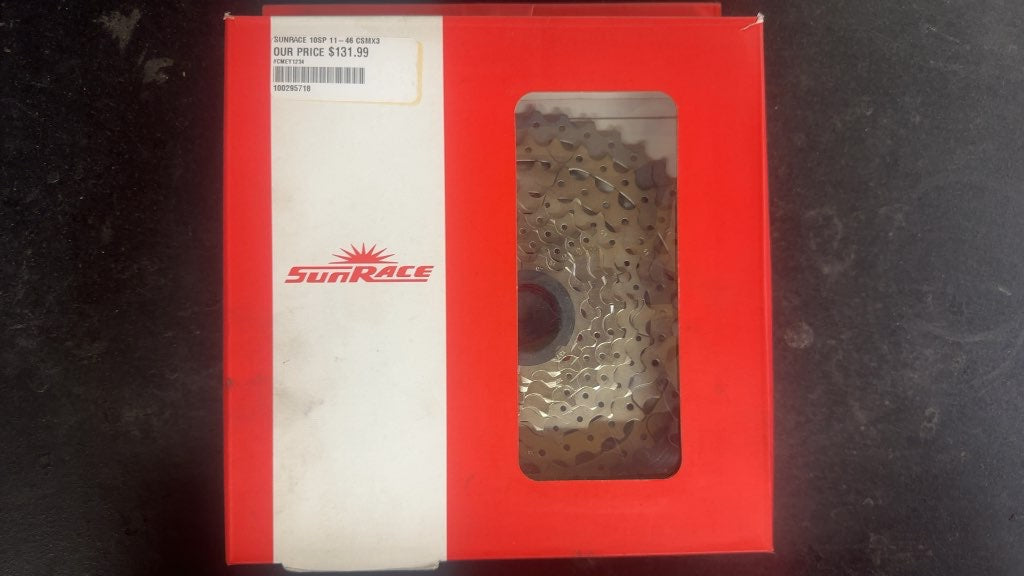 SunRace Bicycle Cassette CSMX3 10-Speed 11-46T New