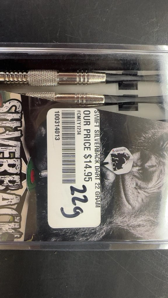 Swiftflyte Silverback Nickel Silver Steel Tip Darts New 22g
