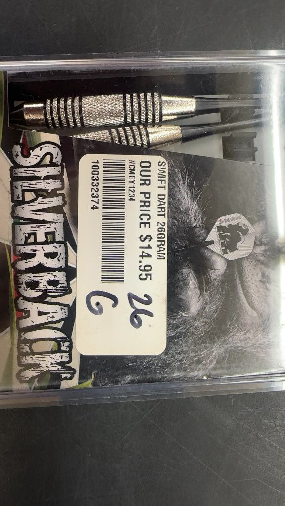 Swiftflyte Silverback Nickel Silver Steel Tip Darts New 26g