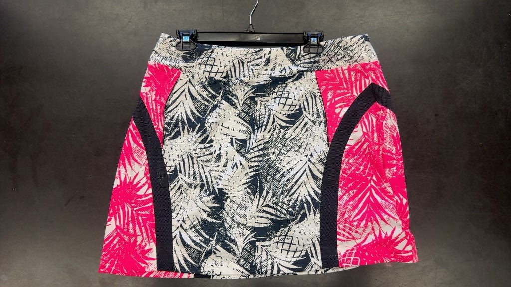 Tail Golf Skort Tropical Pineapple Print Pink/Navy New Size L