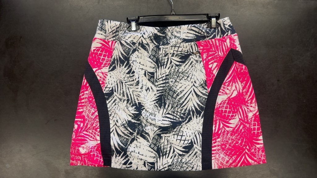 Tail Golf Skort Tropical Pineapple Print Pink/Navy New Size L