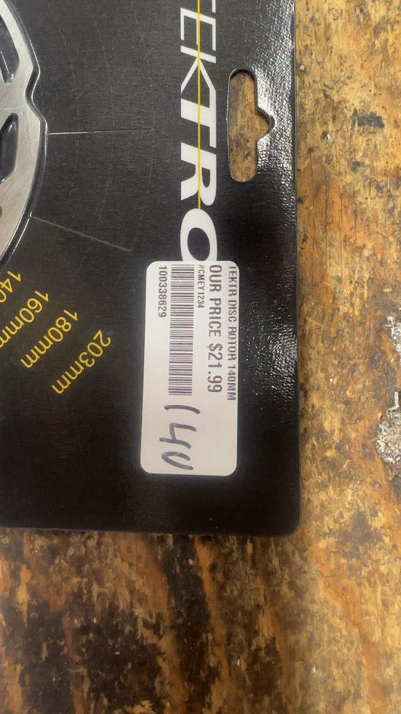 Tektro Disc Rotor TR140-35 Centerlock New 140mm