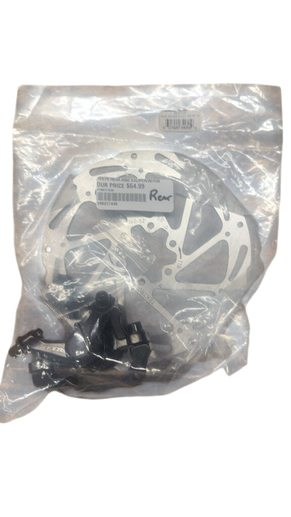 Tektro Rear Disc Brake Caliper and 160mm Rotor Set New