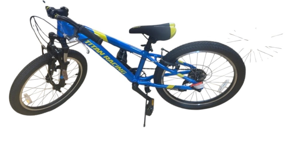 Titan Racing Mountain Bike Hades Blue/Yellow Good Condition 20"