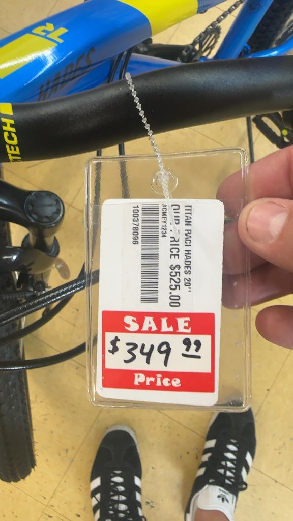 Titan Racing Mountain Bike Hades Blue/Yellow Good Condition 20"