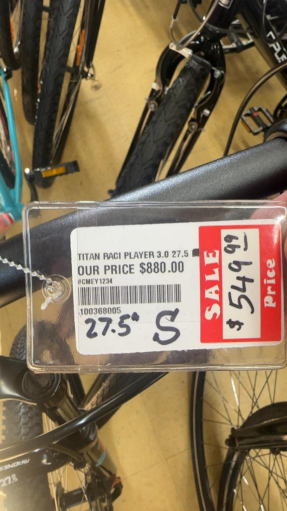 Titan Racing Player 3.0 Mountain Bike Light Blue Good Condition Size S 27.5"