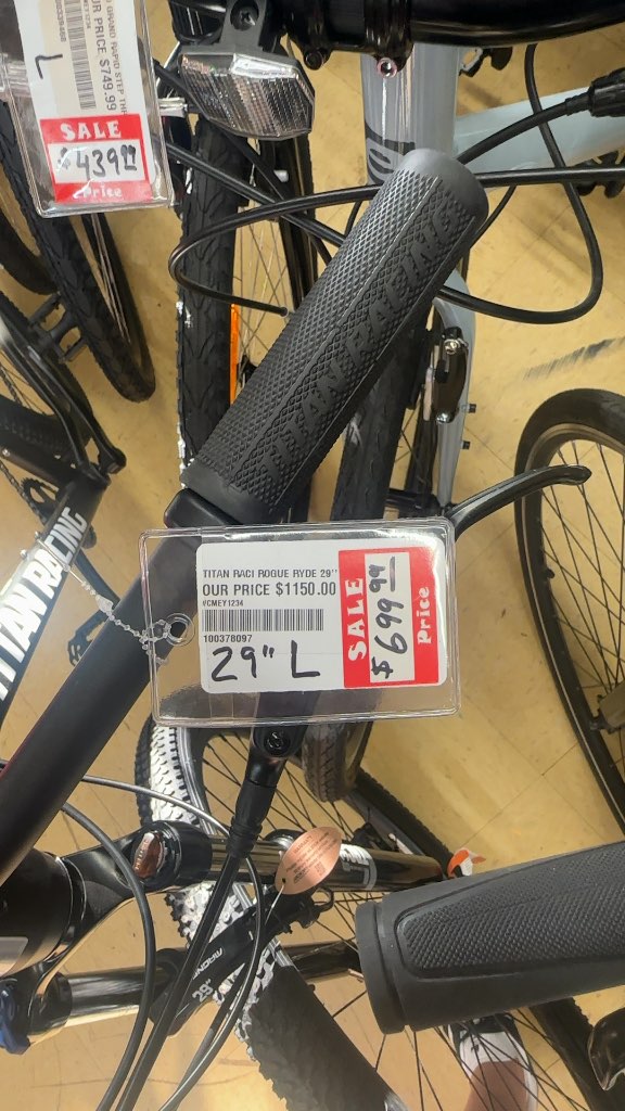 Titan Racing Rogue Ryde 29" Mountain Bike - Large - Black/White New