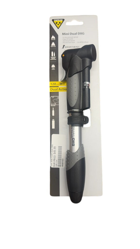 Topeak Mini Bike Pump Mini Dual DXG with Gauge New