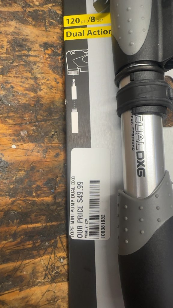 Topeak Mini Bike Pump Mini Dual DXG with Gauge New