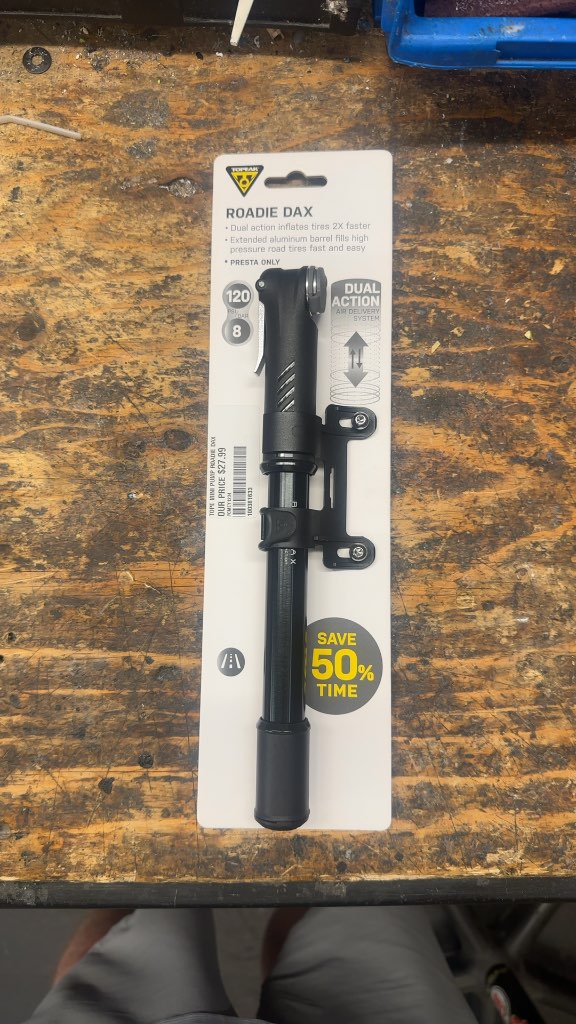 Topeak Mini Bike Pump Roadie DAX Dual Action New