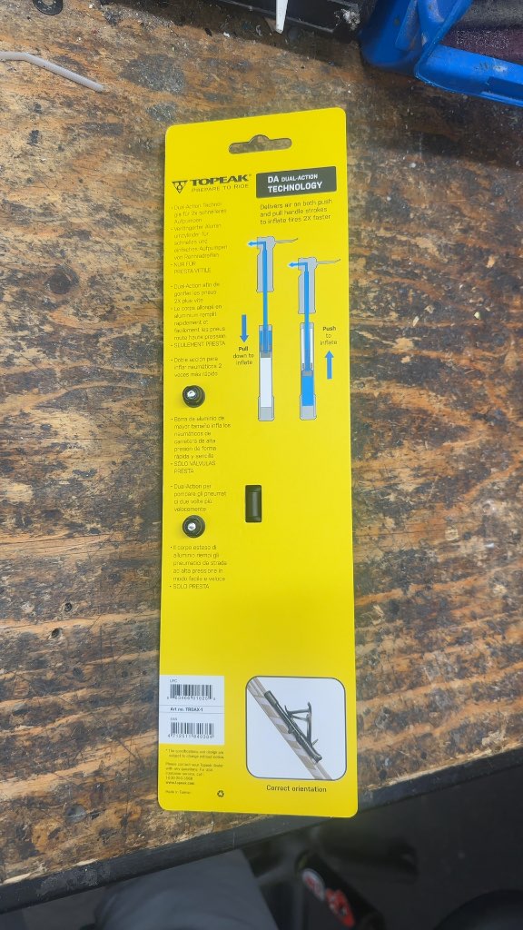 Topeak Mini Bike Pump Roadie DAX Dual Action New