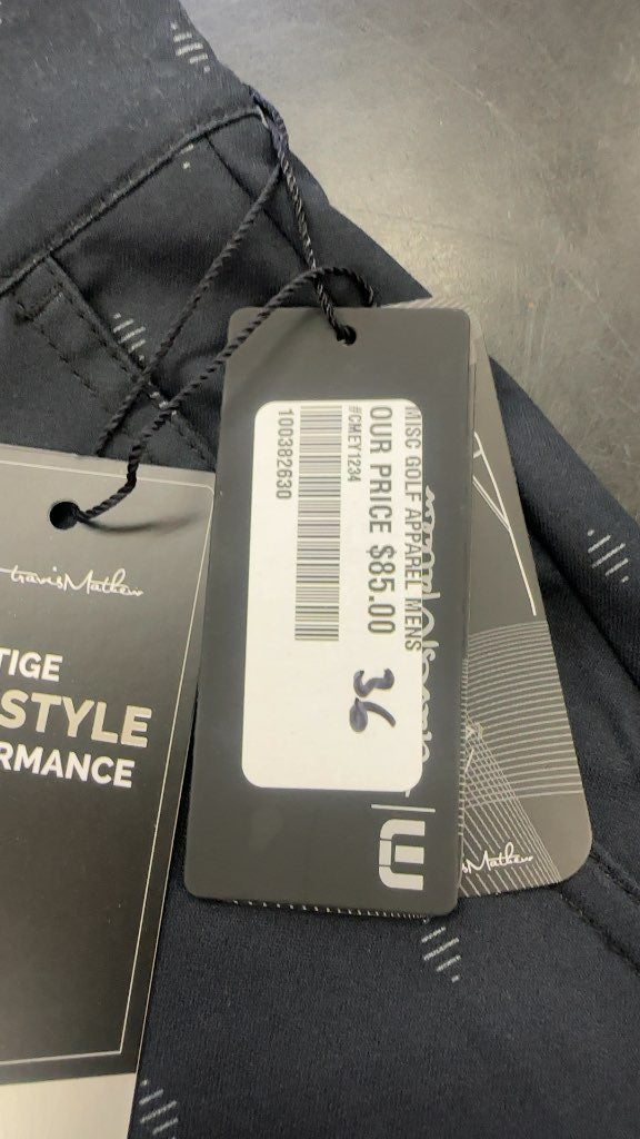 TravisMathew Golf Shorts Prestige Lifestyle Performance Navy Blue NWT Size 36