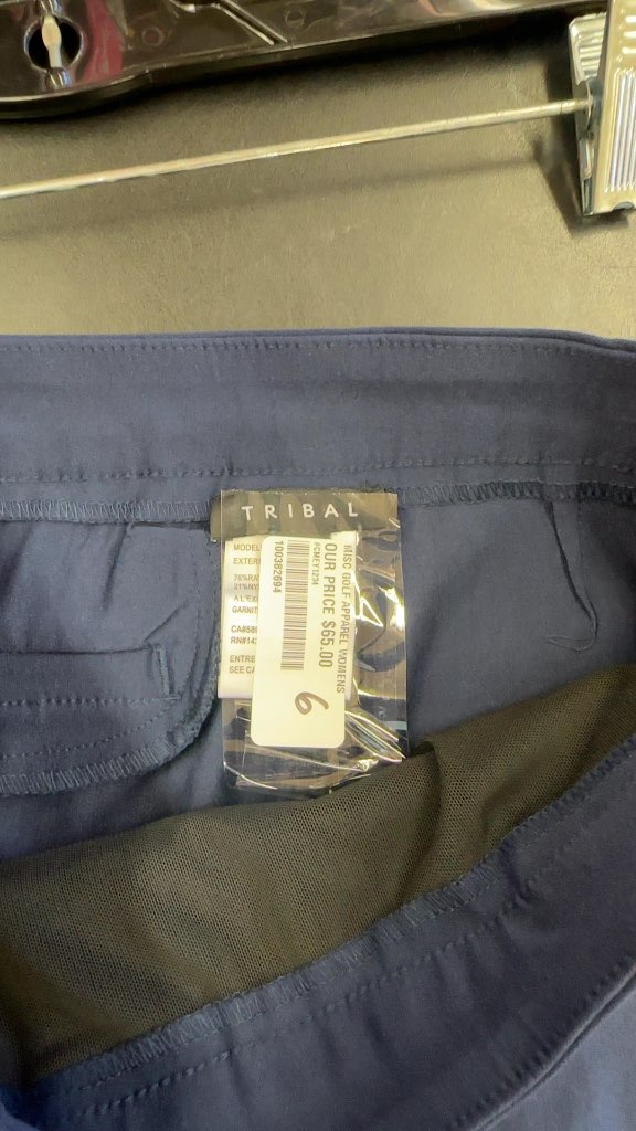 Tribal Women's Golf Pants Navy Blue Size 6