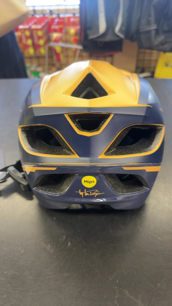 Troy Lee Designs Bike Helmet Flowline MIPS Gold/Navy New M/L