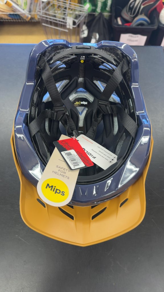 Troy Lee Designs Bike Helmet Flowline MIPS Gold/Navy New M/L