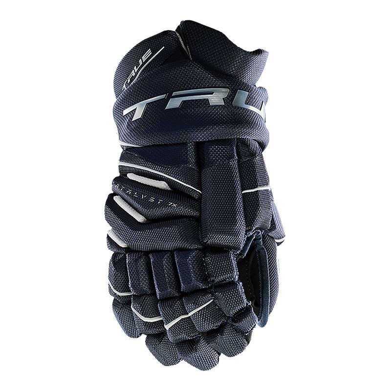 True Catalyst 7 Junior Hockey Gloves Navy 12” New Gloves