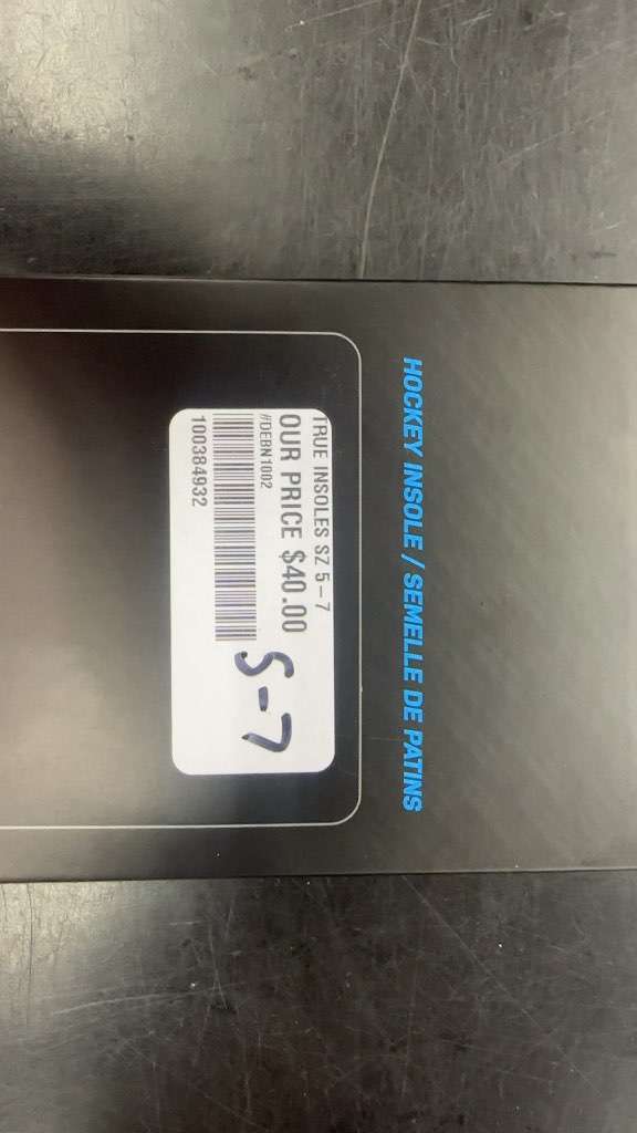 TRUE Genetix 2 Hockey Insoles - Size 5-7
High arch insole new in box