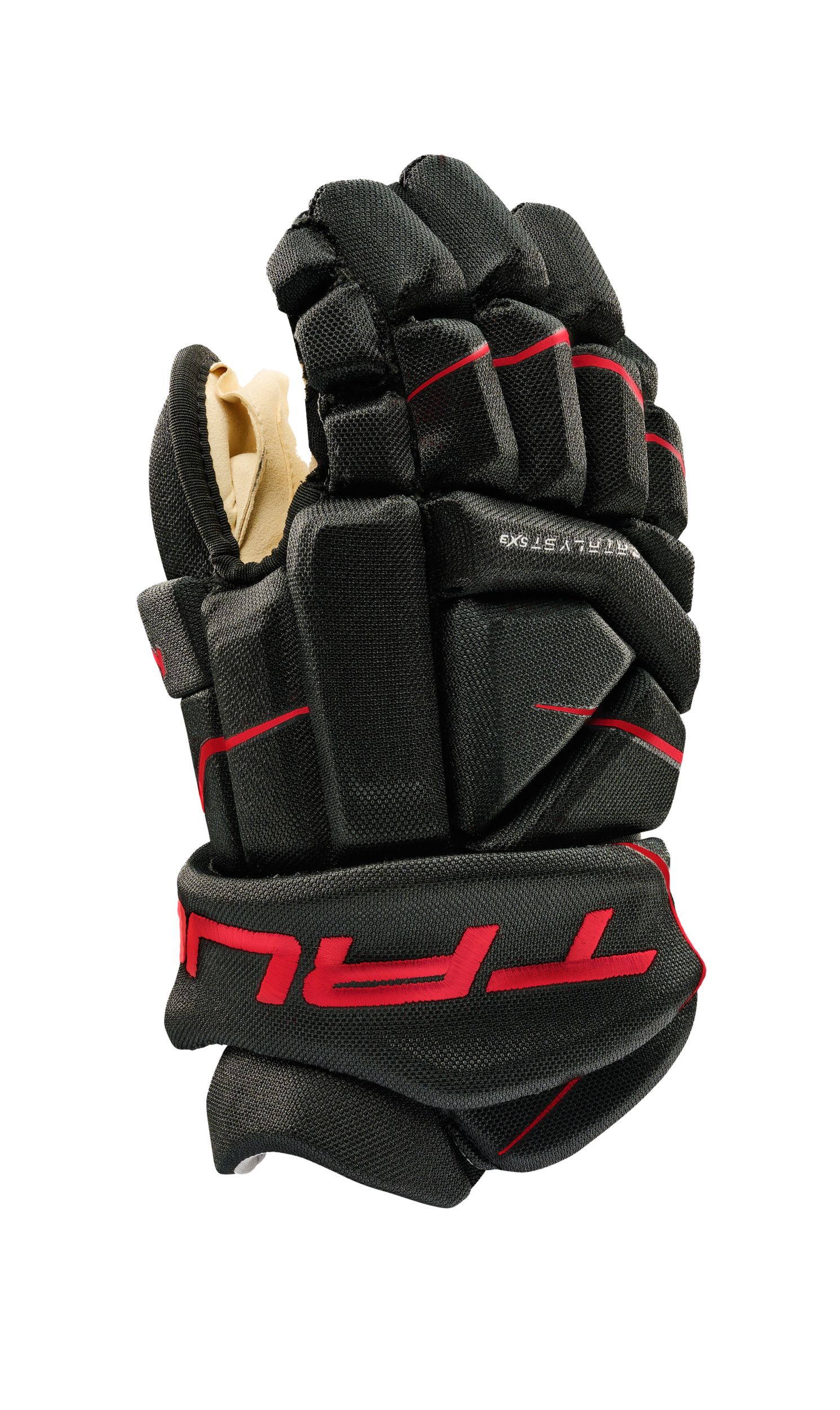 True Senior Catalyst 5X3 Hockey Gloves in Black/Red | Size: 15” New
