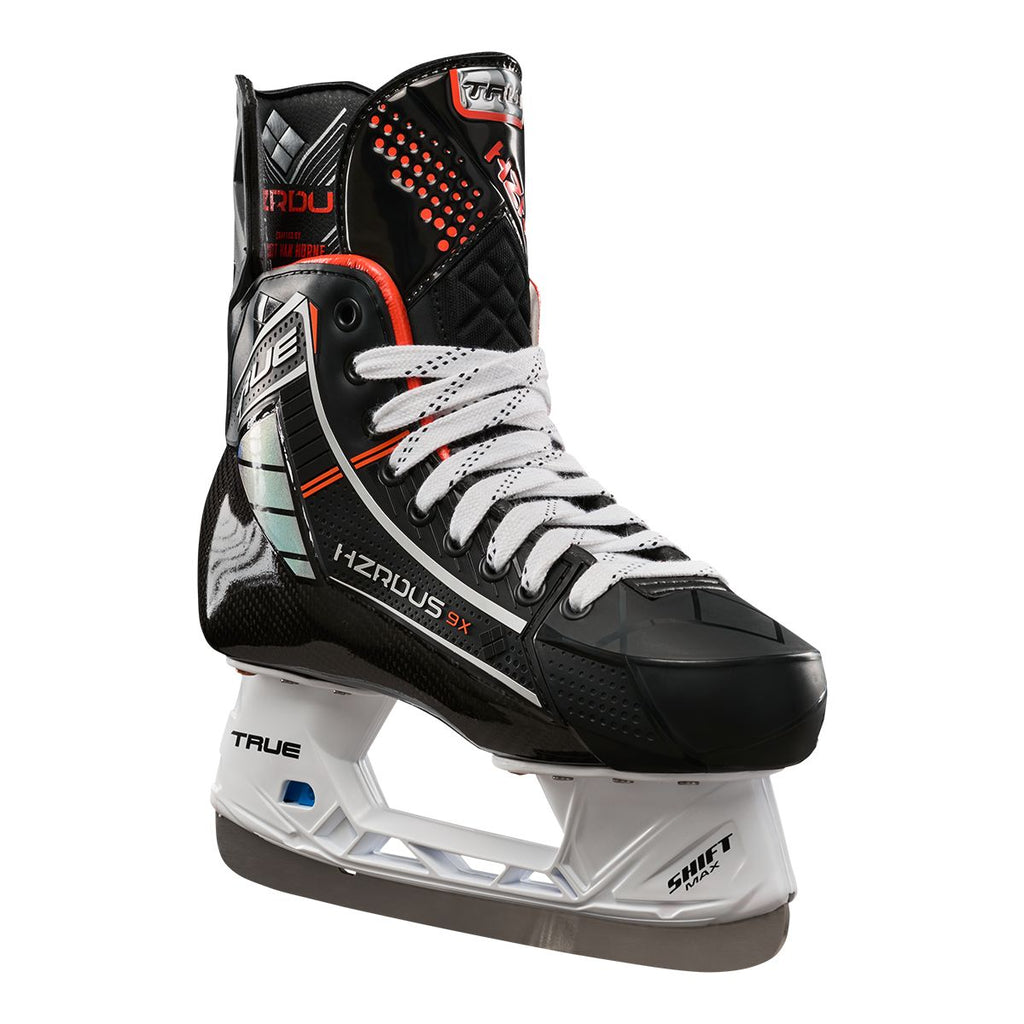 True Senior Hzrdus 9X Hockey Skates in Black/Orange | Size: 9.5 wide width
Brand new in box
