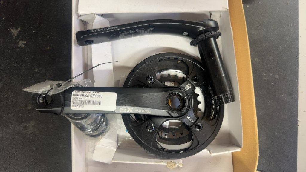 Truvativ X9 2x10 Mountain Bike Crankset Black Used