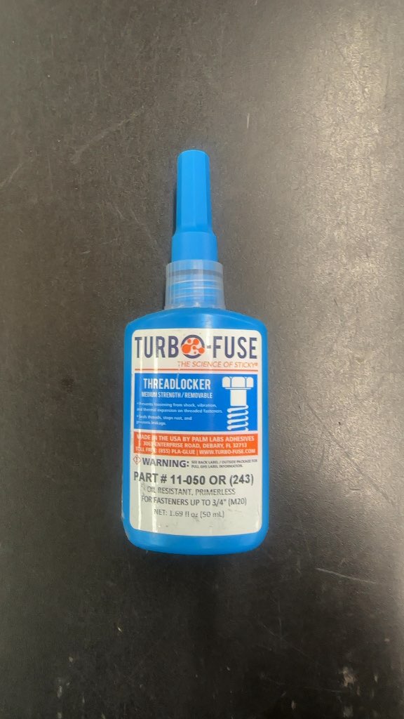 Turbo-Fuse Threadlocker 11-050 OR (243) Medium Strength Excellent Condition 50mL