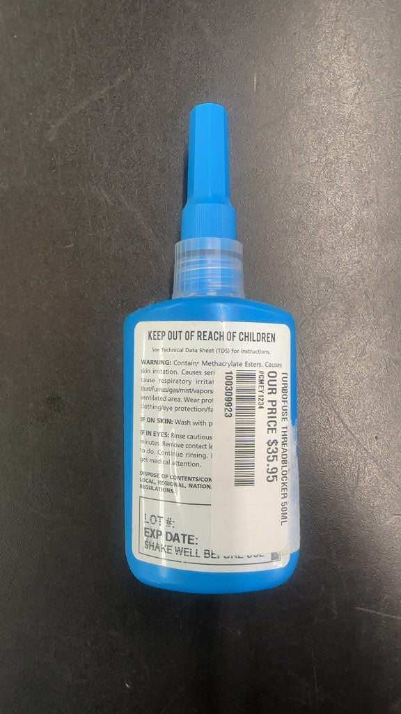 Turbo-Fuse Threadlocker 11-050 OR (243) Medium Strength Excellent Condition 50mL