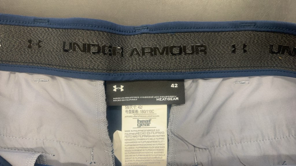 Under Armour HeatGear Golf Shorts Navy Blue New With Tags Size 42
