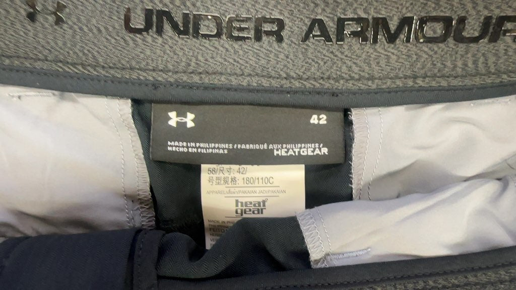 Under Armour HeatGear Golf Shorts Navy New With Tags Size 42