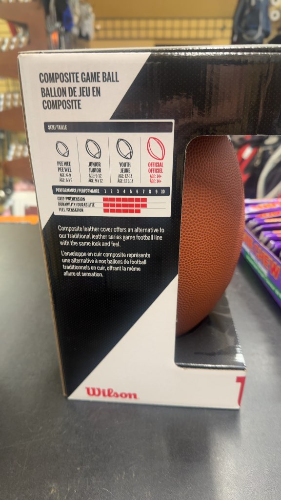 Wilson Football GST Composite New Official Size