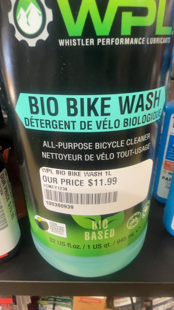 WPL Bio Bike Wash All-Purpose Bicycle Cleaner New 1L