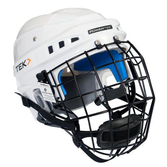 Powertek Helmet With Cage-Multiple Colours